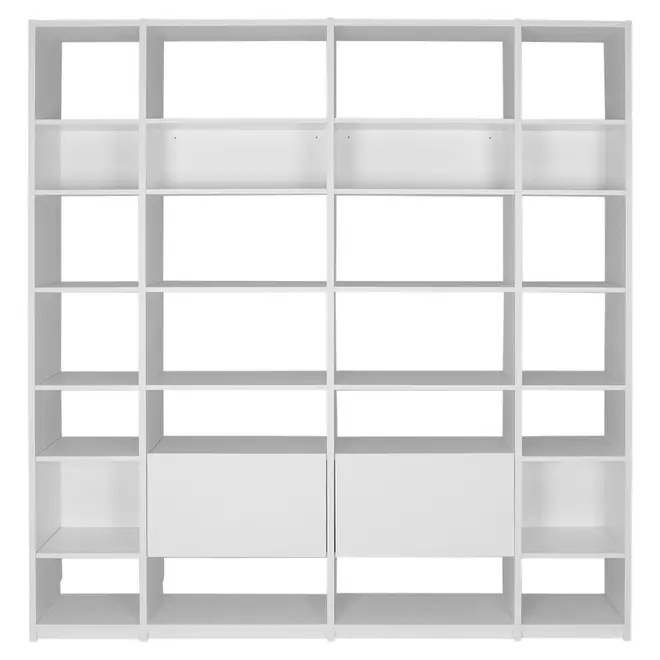 ESTANTE 2 PORTAS BASCULANTES 2,20 M X 2,35 M LITERARY - BRANCO - Foto 1