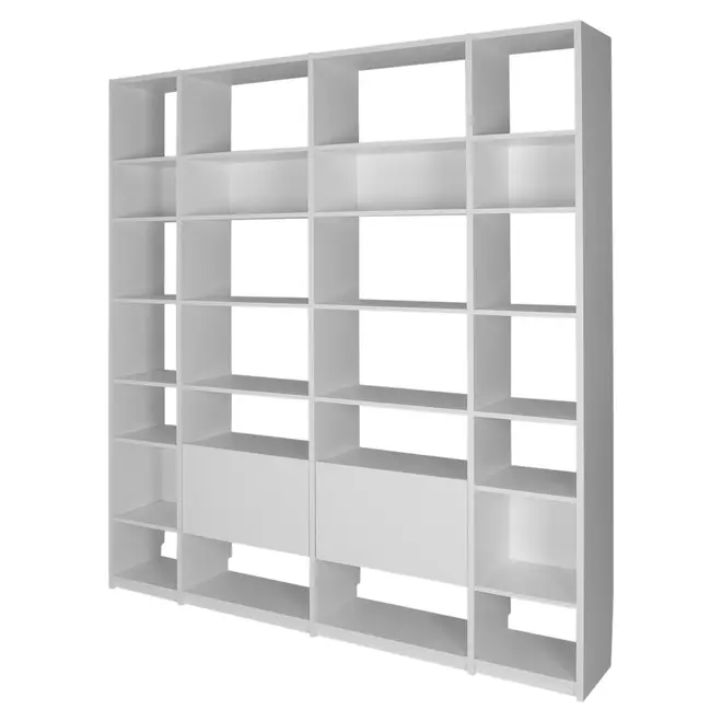 ESTANTE 2 PORTAS BASCULANTES 2,20 M X 2,35 M LITERARY - BRANCO - Foto 2