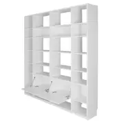 ESTANTE 2 PORTAS BASCULANTES 2,20 M X 2,35 M LITERARY - BRANCO - Foto 4