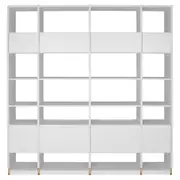 ESTANTE 2 PORTAS BASCULANTES 2,20 M X 2,35 M LITERARY - BRANCO - Foto 6
