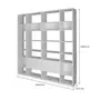 ESTANTE 2 PORTAS BASCULANTES 2,20 M X 2,35 M LITERARY - BRANCO - Foto 9