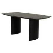 MESA DE JANTAR 1,80 M X 95 CM BANQUET - EBANIZADO - Foto 2