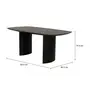 MESA DE JANTAR 1,80 M X 95 CM BANQUET - EBANIZADO - Foto 5
