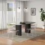 MESA DE JANTAR 1,80 M X 95 CM BANQUET - EBANIZADO - Foto 6