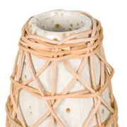 VASO 20 CM KAMBA KWA - BRANCO/TERRA - Foto 2