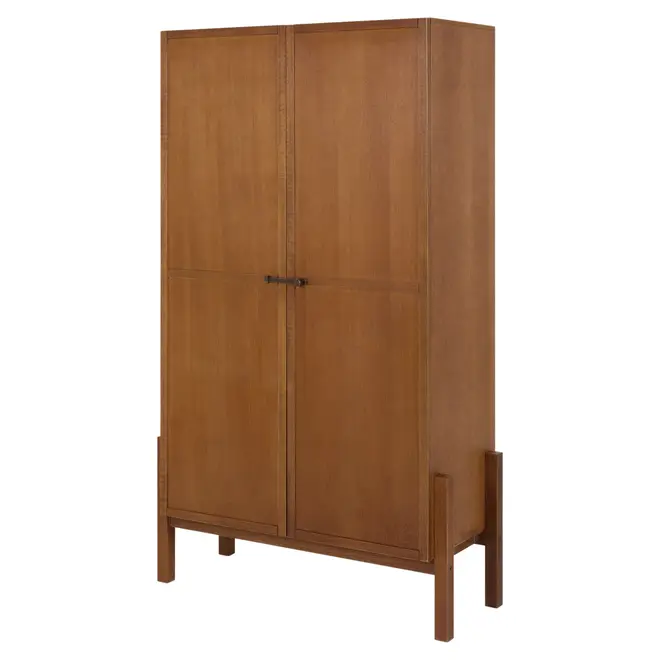 BUFFET/ARMÁRIO 2 PORTAS 87 CM X 1,52 M PAMPA - NOZES/OURO VELHO - Foto 2