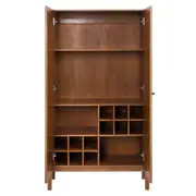 BUFFET/ARMÁRIO 2 PORTAS 87 CM X 1,52 M PAMPA - NOZES/OURO VELHO - Foto 3