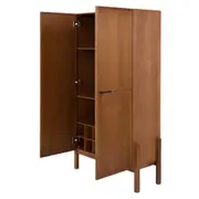 BUFFET/ARMÁRIO 2 PORTAS 87 CM X 1,52 M PAMPA - NOZES/OURO VELHO - Foto 4