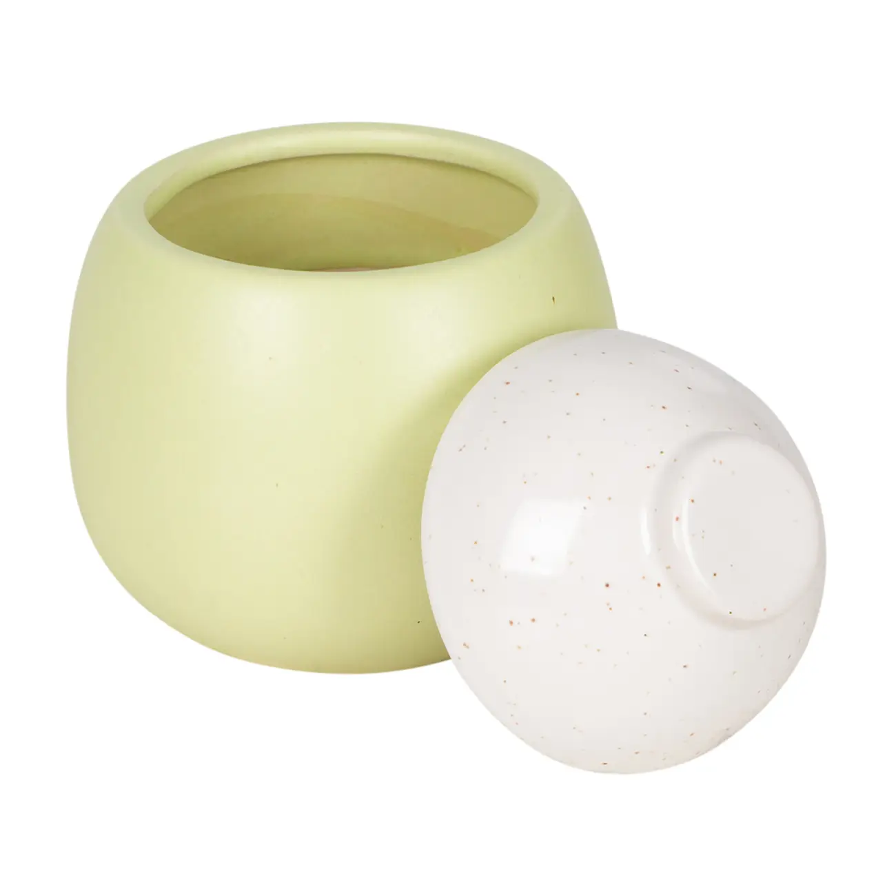 VASO 13 CM DUNI JUMBO - BRANCO/LIMAO SICILIANO - Foto 2