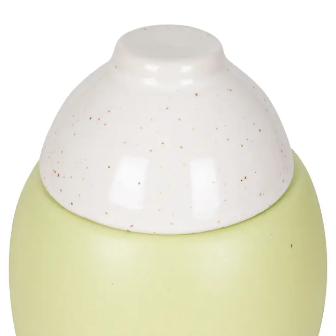 VASO 13 CM DUNI JUMBO - BRANCO/LIMAO SICILIANO - Foto 3