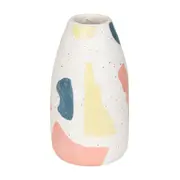 VASO 16 CM DUNI - BRANCO/CORES CALEIDOCOLOR - Foto 1