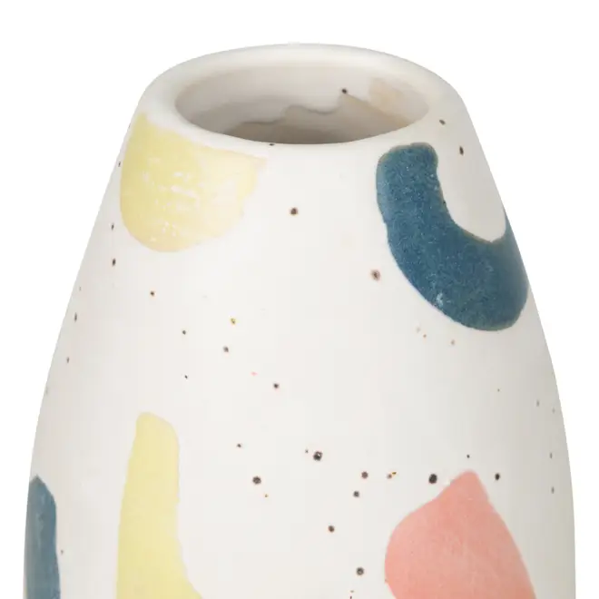 VASO 16 CM DUNI - BRANCO/CORES CALEIDOCOLOR - Foto 3