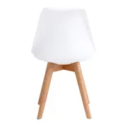 CADEIRA DE JANTAR SKED WOOD - FAIA/BRANCO - Foto 5