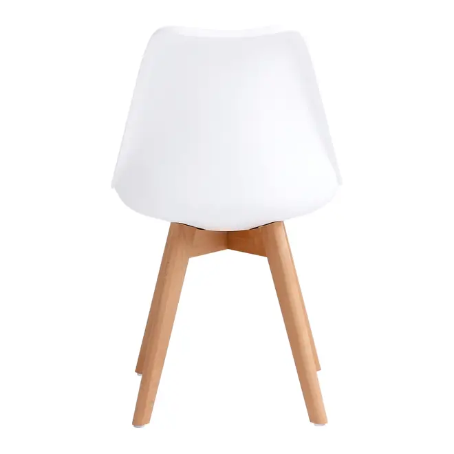 CADEIRA DE JANTAR SKED WOOD - FAIA/BRANCO - Foto 5