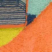 TAPETE 40 CM X 60 CM SHAGGY - CORES CALEIDOCOLOR - Foto 5
