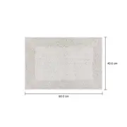 TAPETE 40 CM X 60 CM SUTTILLE - BRANCO - Foto 8