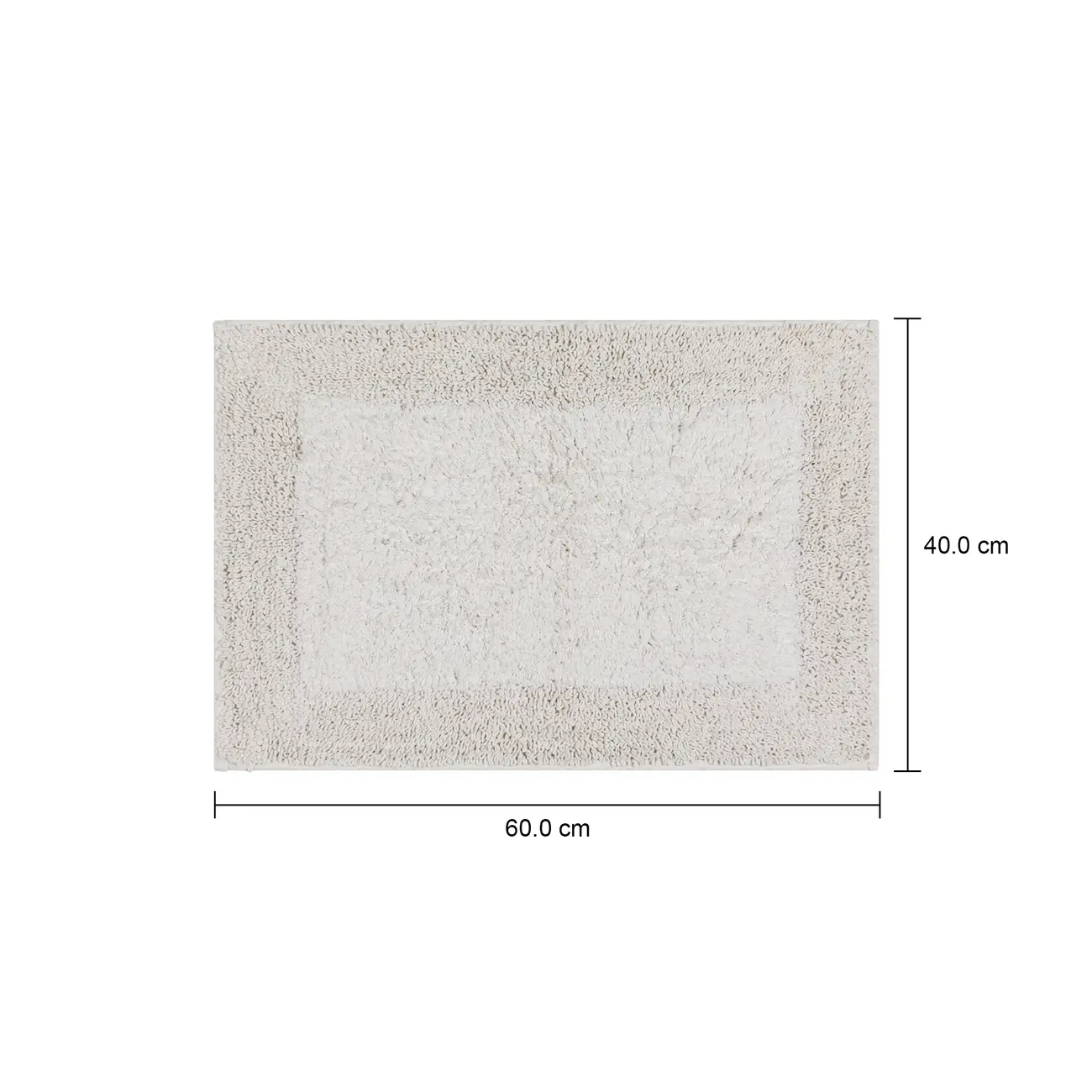 TAPETE 40 CM X 60 CM SUTTILLE - BRANCO - Foto 8