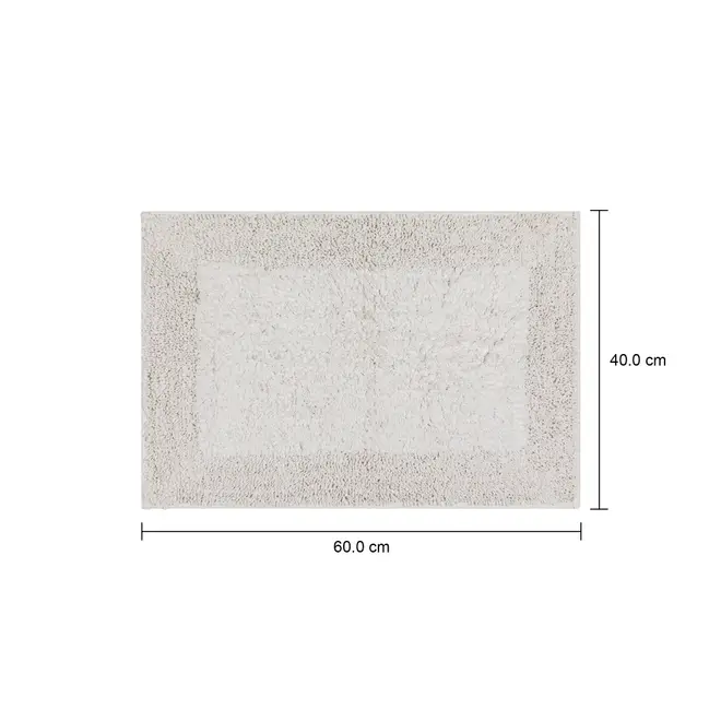 TAPETE 40 CM X 60 CM SUTTILLE - BRANCO - Foto 8