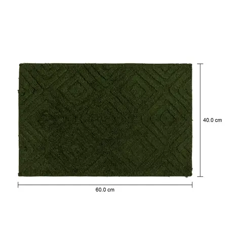 Imagem com medidas do produto TAPETE 40 CM X 60 CM CROSS TRIAN