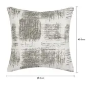 ALMOFADA 45 CM X 45 CM SFUMATO QUADRADO - CAMELO/BRANCO - Foto 6