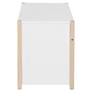 ESCRIVANINHA INFANTIL 1 GAVETA 86 CM X 40 CM PIN PLAY - NATURAL WASHED/BRANCO - Foto 4