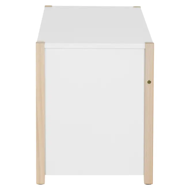 ESCRIVANINHA INFANTIL 1 GAVETA 86 CM X 40 CM PIN PLAY - NATURAL WASHED/BRANCO - Foto 4