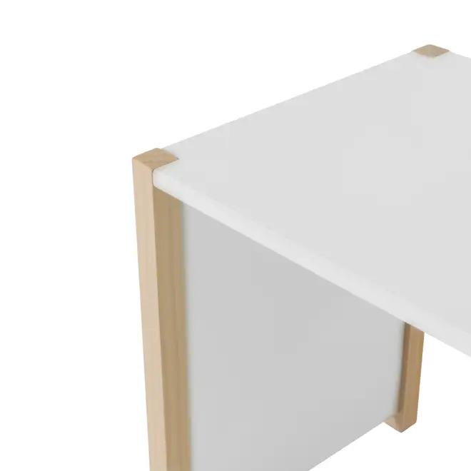 ESCRIVANINHA INFANTIL 1 GAVETA 86 CM X 40 CM PIN PLAY - NATURAL WASHED/BRANCO - Foto 7