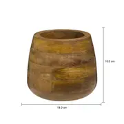 VASO DECORATIVO 18 CM YBYRÁ - MANGO - Foto 5