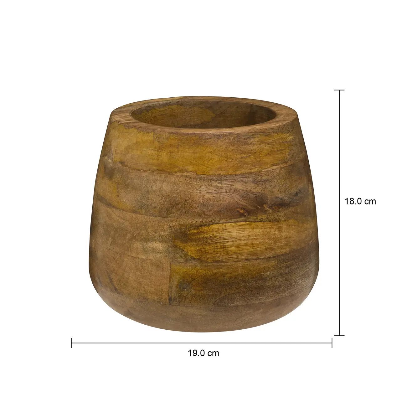 VASO DECORATIVO 18 CM YBYRÁ - MANGO - Foto 5