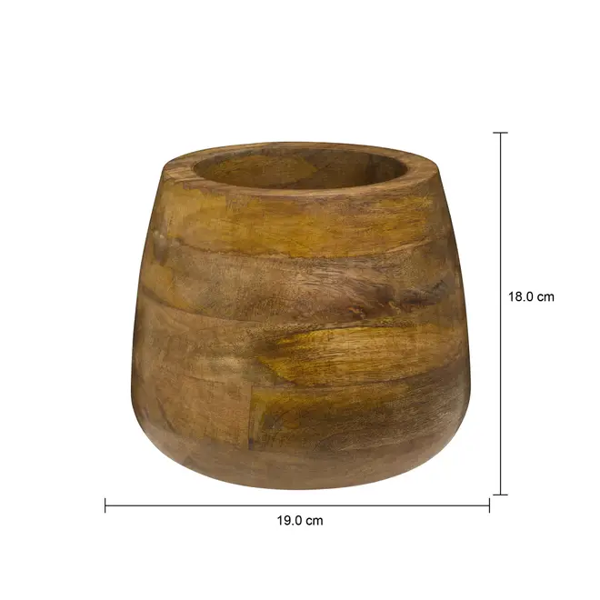 VASO DECORATIVO 18 CM YBYRÁ - MANGO - Foto 5