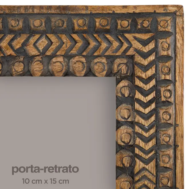 PORTA-RETRATO 10 CM X 15 CM WAKATI - MADEIRA - Foto 5