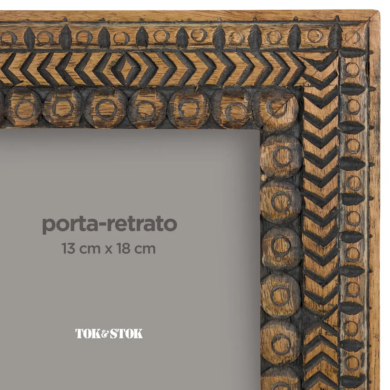 PORTA-RETRATO 13 CM X 18 CM WAKATI - MADEIRA - Foto 5