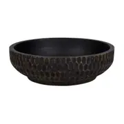 CENTRO DE MESA 34 CM TAZAMA - PRETO DESGASTADO - Foto 1