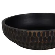 CENTRO DE MESA 34 CM TAZAMA - PRETO DESGASTADO - Foto 2