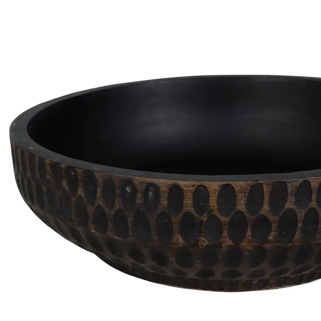 CENTRO DE MESA 34 CM TAZAMA - PRETO DESGASTADO - Foto 2