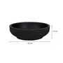 CENTRO DE MESA 34 CM TAZAMA - PRETO DESGASTADO - Foto 3