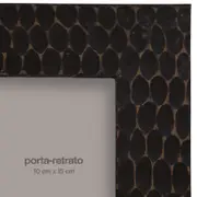 PORTA-RETRATO 10 CM X 15 CM TAZAMA - PRETO DESGASTADO - Foto 5