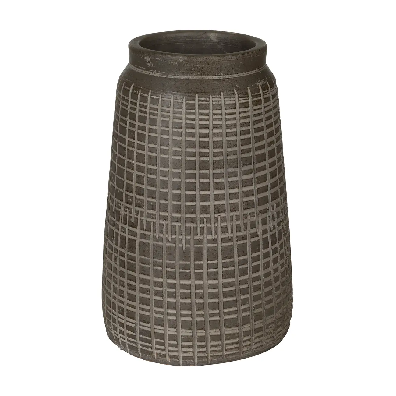 VASO DECORATIVO 27 CM MSANII - PRETO - Foto 1