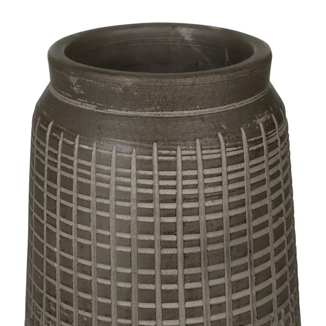 VASO DECORATIVO 27 CM MSANII - PRETO - Foto 2
