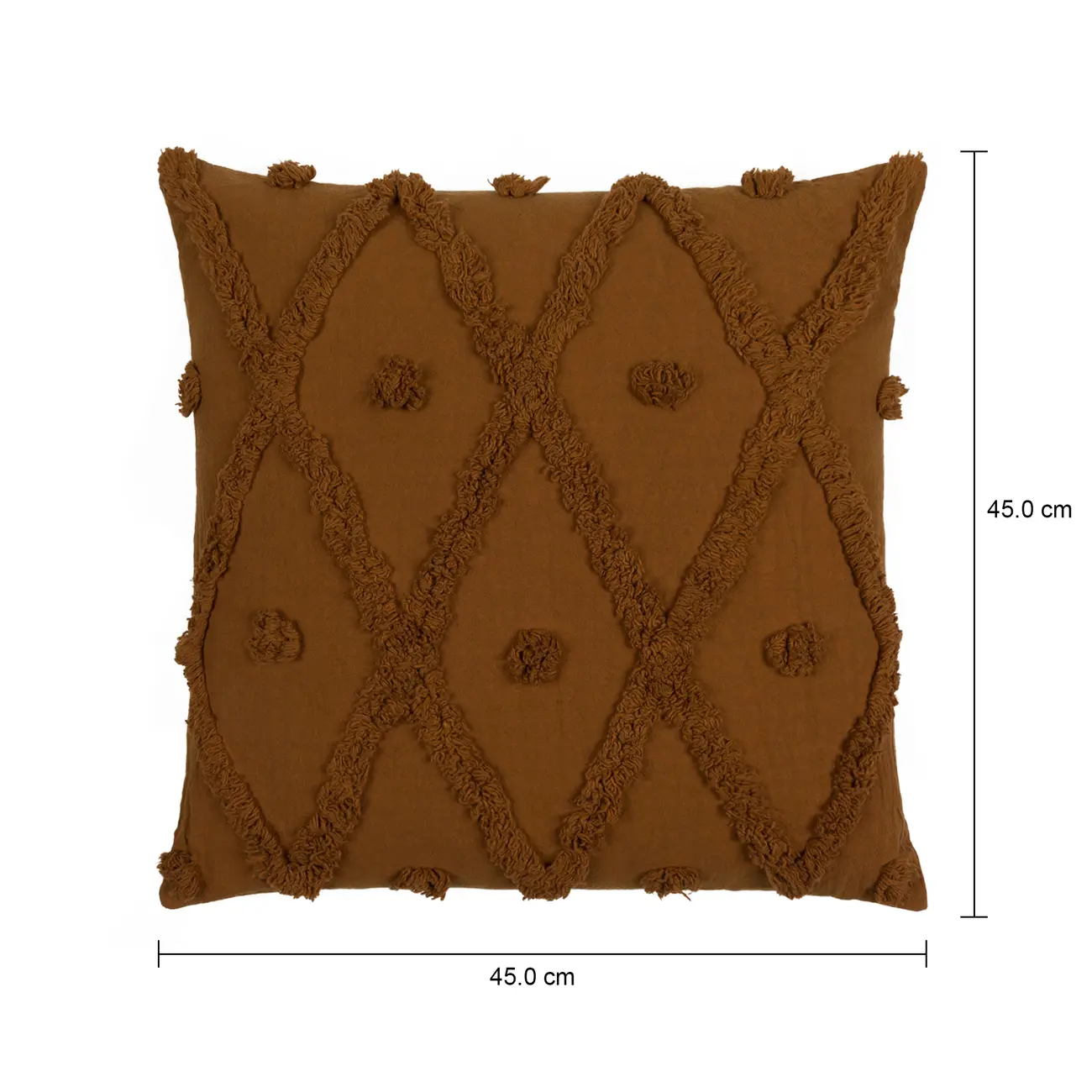 ALMOFADA 45 CM X 45 CM KATWE - CANELA DO CEILÃO/CANELA DO CEILÃO - Foto 6