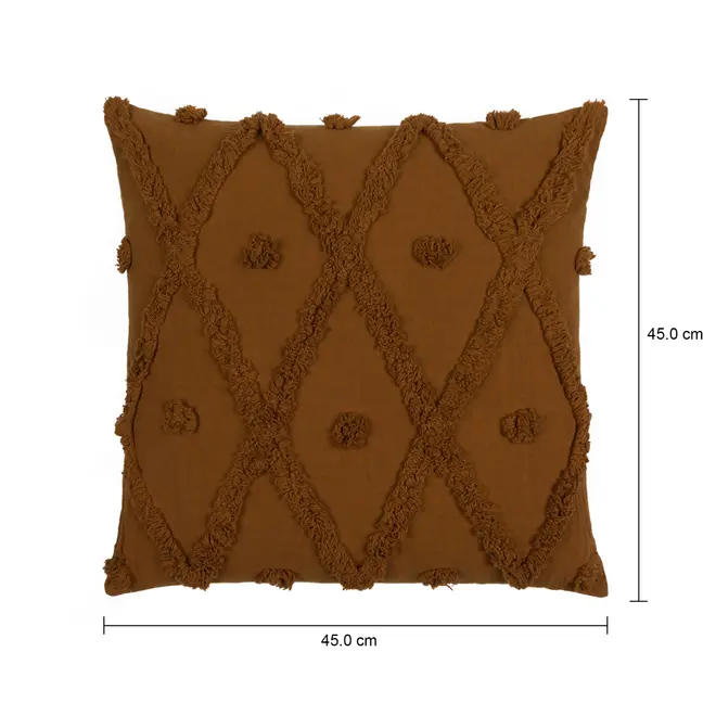 ALMOFADA 45 CM X 45 CM KATWE - CANELA DO CEILÃO/CANELA DO CEILÃO - Foto 6