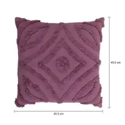 ALMOFADA 45 CM X 45 CM ALSÁSIA - AMEIXA SECA - Foto 7