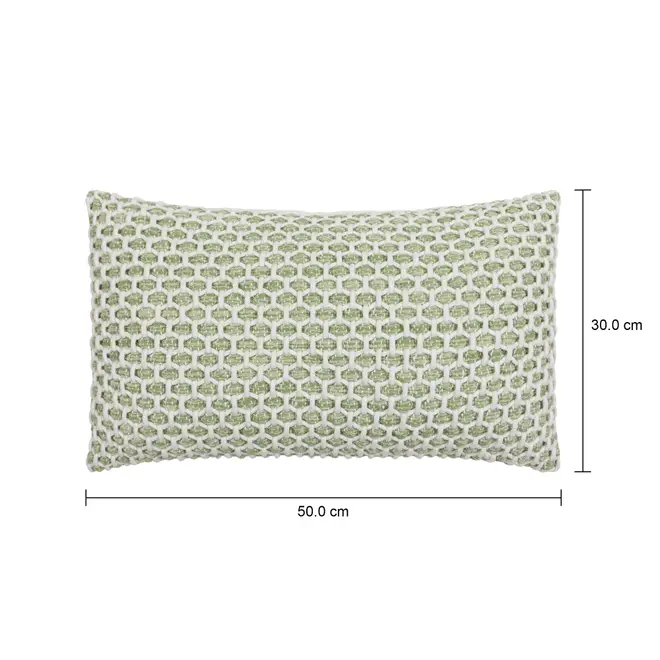 ALMOFADA 50 CM X 30 CM MACURIPE - SÁLVIA/NATURAL - Foto 6