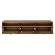 RACK 3 PORTAS BASCULANTES 2,20 M X 42 CM PAMPA - NOZES/OURO VELHO - Foto 5