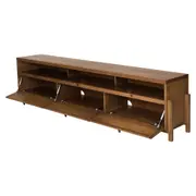RACK 3 PORTAS BASCULANTES 2,20 M X 42 CM PAMPA - NOZES/OURO VELHO - Foto 6