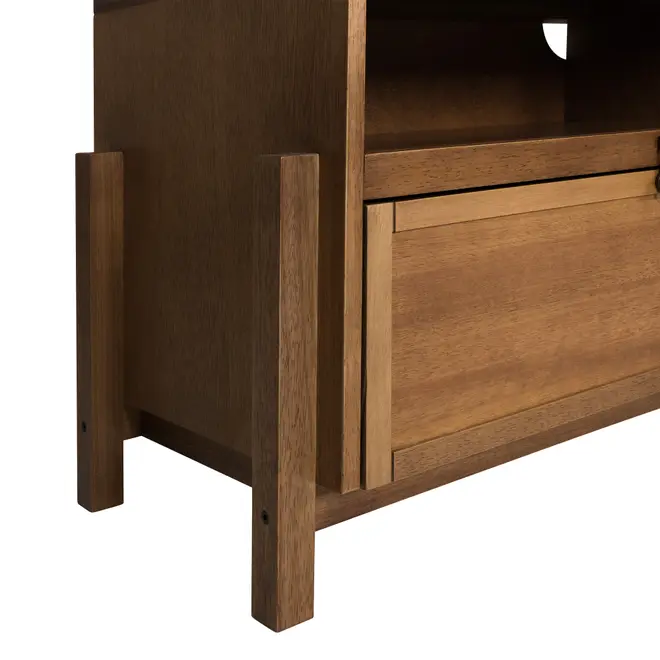 RACK 3 PORTAS BASCULANTES 2,20 M X 42 CM PAMPA - NOZES/OURO VELHO - Foto 11