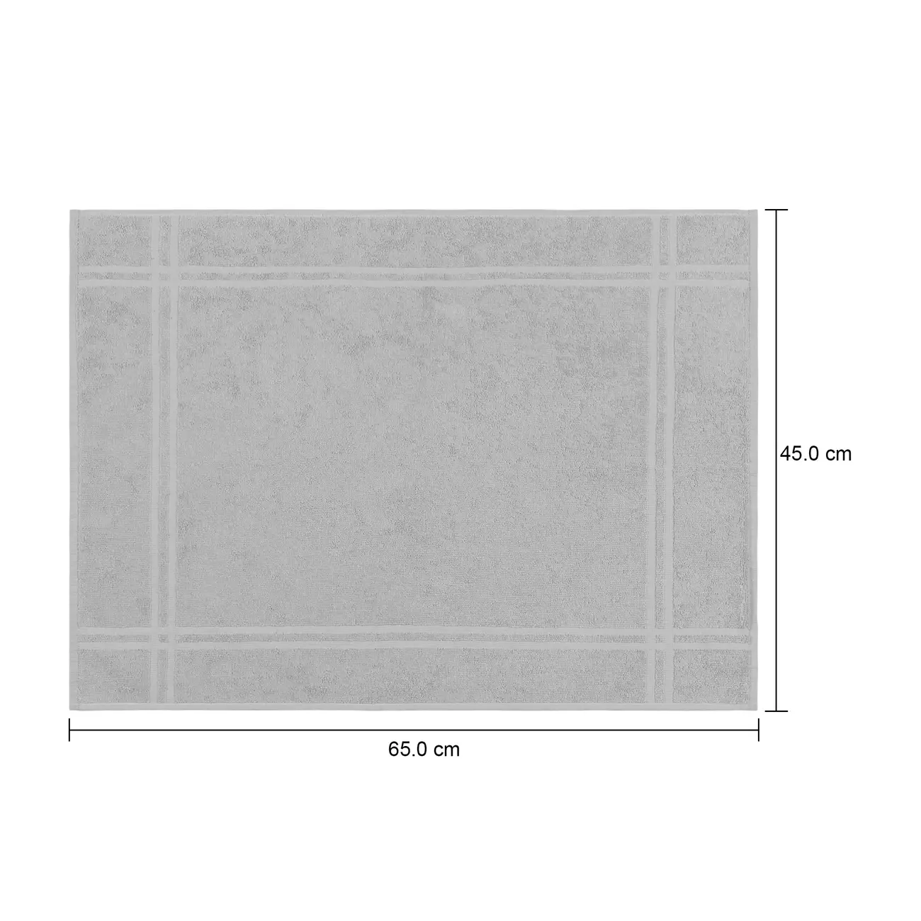TOALHA DE PISO 65 CM X 45 CM ESSENZA - CINZA CLARO - Foto 5