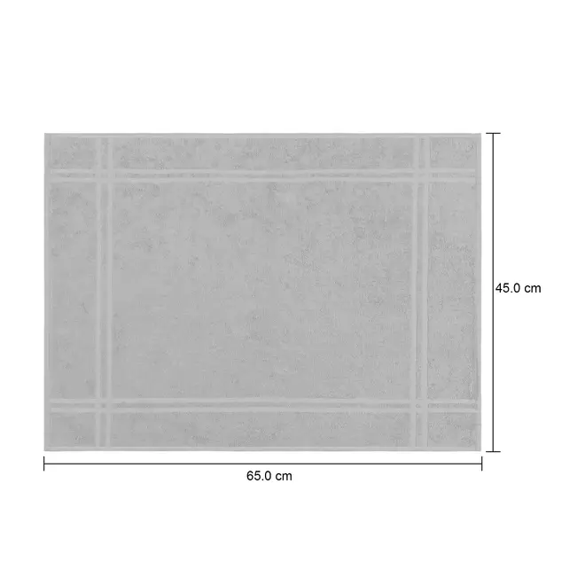 TOALHA DE PISO 65 CM X 45 CM ESSENZA - CINZA CLARO - Foto 5