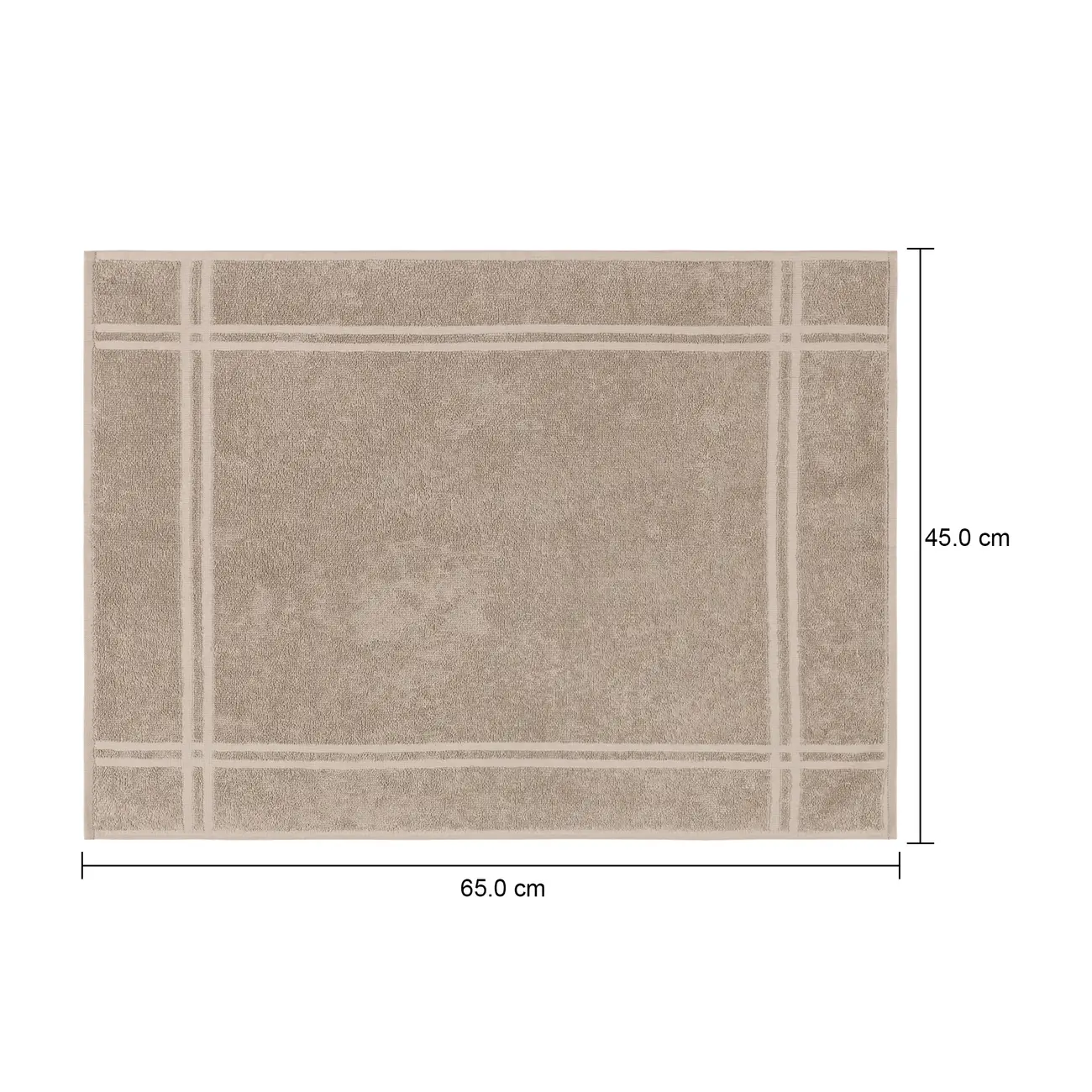 TOALHA DE PISO 65 CM X 45 CM ESSENZA - CAMELO - Foto 5