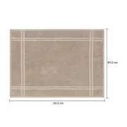 TOALHA DE PISO 65 CM X 45 CM ESSENZA - CAMELO - Foto 5
